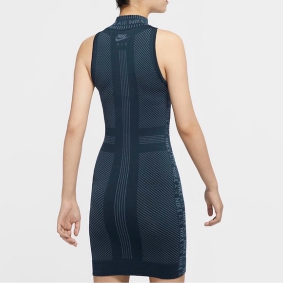 Nike Air Seamless Mockneck Dress Navy - Picture 7 of 7